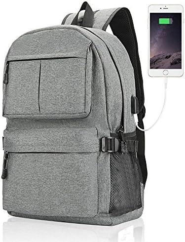 STARSCITY Laptop Backpack 15 15.6 Inch College Light Weight Travel Backpack Daypack for Men Women (Gray-01)