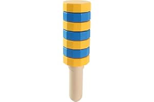 Wooden Balance Challenge Set, Multicolor Handheld Wooden Balancers for Focus, Improves Hand Eye Coordination and Motor Skills