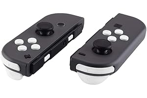 eXtremeRate White Replacement ABXY Direction Keys SR SL L R ZR ZL Trigger Buttons Springs, Full Set Buttons Repair Kits with 