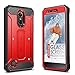 Evocel Explorer Series Phone Case Compatible with LG K10 2017, LG K20 Plus, LG V5 with Belt Clip Holster and Slim Profile, Red