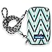 KAVU Go Time Bi-Fold Clutch Wallet with Crossbody Rope Strap - Delicate Deco
