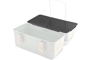 Tioneer Ultralight Aluminum Alloy Table Top Compatible for Stanley Lunch Box 10qt(9.4L) Black Metal Top Plate Hammertone Camping Accessories