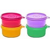 Tupperware Tropical Plastic Container Set, 230ml, Set of 4, Multicolour, Assorted