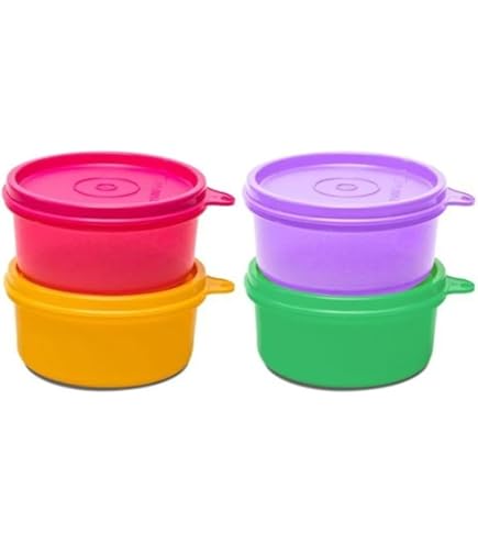 Amazon.com: Tupperware Mini 2 Cup Snack Storage Canister SET of 4