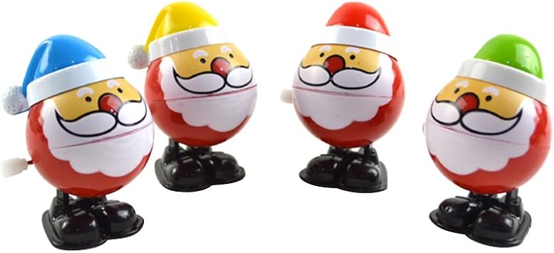 Toymytoy Jouet Sauteur Pour Bebe Avec Ressort En Forme Du Pere De Noel Jouet Educatif Pour Enfant Amazon Fr Jeux Et Jouets