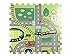 Road Rally Play Foam Floor Tiles For Kids - Jumbo Interlocking Foam Mats - Soft Alternative To Race Track Rug - Set of 4 Large 24 x 24 Inch Pieces - Perfect Hot Wheels Mat Or Other Toy Cars