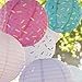 Just Artifacts 3pcs 12-Inch Sweet Treat Party Hanging Paper Lantern Kit (Sprinkles)