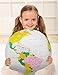  Inflatable Political World Globe with Accurate Map of Country Borders - Teacher and Student Supplies