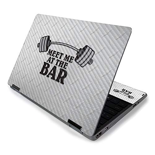 MightySkins Carbon Fiber Skin for HP Pavilion x360 11" (2019) - Meet Me at The…