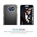 Galaxy S6 Edge Case, TETHYS [Artisan Cases] Samsung Galaxy S6 Edge Cases Protective Cover with Anti-Scratch Protection Metallic Design [Slim-Fit] for Galaxy S6 Edge (2015) - Black