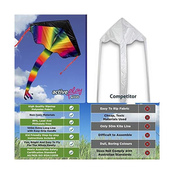 melissa and doug rainbow stunt kite assembly