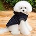 SELMAI Fleece Dog Hoodie Winter Coat for Small Boy Dog Cat Puppy Cotton Hooded Jacket Chihuahua Clothes Blue S