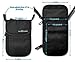 RFID Blocking Neck Stash Passport, Unisex, Black