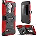 Evocel New Generation Series Phone Case Compatible with G3 Stylus (D690) with Belt Clip Holster and Kickstand, Red
