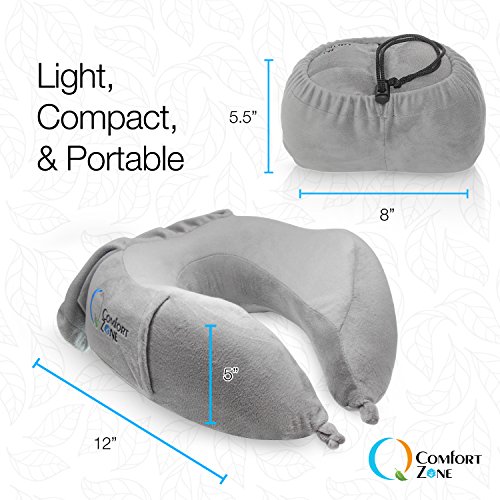 Travel Neck Pillow Airplane Set Include Memory Foam Ergonomic