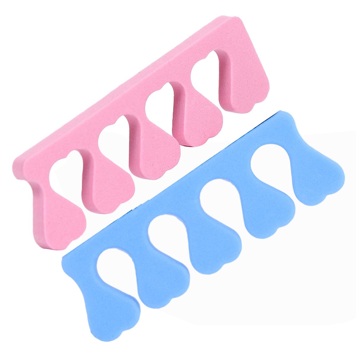minkissy 2pcs Finger Toe Separator Nail Brush Separator Nail Spacers Splitter Nail Toe Separator Toe Nail Pedicure Tool Nail Tools Toe Separators Pedicure Sponge Beautiful Feet Soft (Ramdon Color)