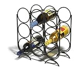 Spectrum Diversified 47710 Multi-Ring Wine Rack, 9-Bottle, Black