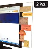Goblin's Treasures Excelity Concise Monitor Message Board/Computer Monitors Side Panel/Notes Memo Board Message for Monitors,1Set (Left & Right) (Universal)