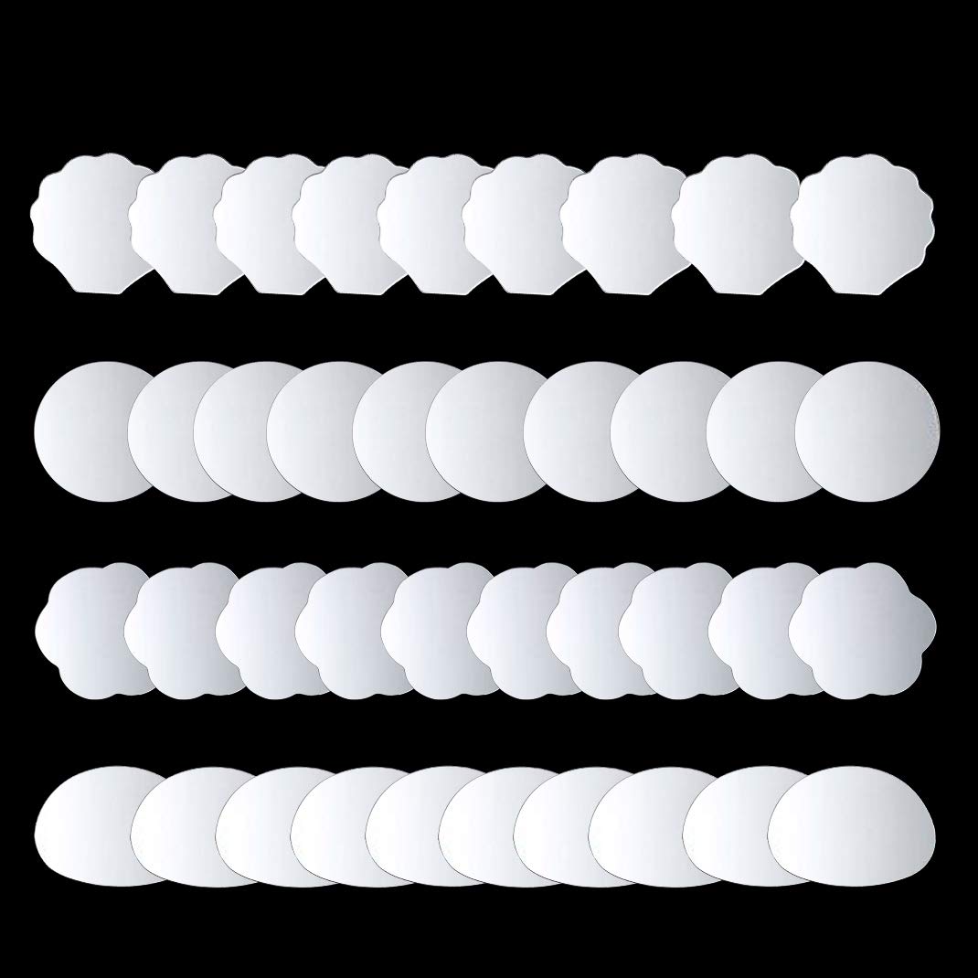 iSuperb 40 Pieces Little Mirrors Double-Sided for DIY Compact Mirrors True View Foldable Mini Pocket Mirror for Purses and Travel (40 PCS Mirrors)