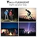 Timlon 2 Pack LED Tactical Flashlight Cree XM-L T6 2000 Lumen 5 Switch Modes Adjustable Focal Length Zoomable and Water-Resistant LED Flashlight(Black)