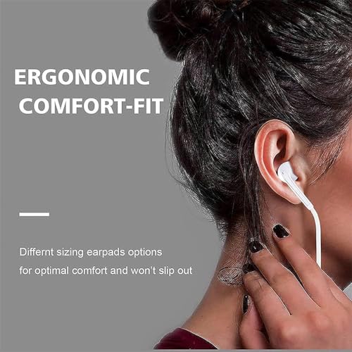 2 Pack Earbuds iPhone Wired Lightning Headphones [MFi Certified](Built-in Microphone & Volume Control) Noise Isolating Headset Compatible with iPhone 14/13/12/11 Pro Max/Xs Max/XR/7/8 Plus