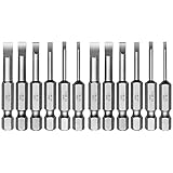 SeonFook 12 Pcs 2 Inch Slotted Tip Magnetic Flat