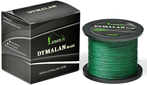 DYMALAN Braided Fishing line 4 Strands 6lb-80lb PE Super Line - Abrasion Resistance Fishing Line - Zero Stretch - Thinner Diameter for Saltwater & Fresh Water