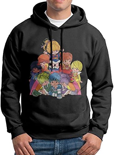 MUMB Men's Hoodies Rainbow Brite Chasing Size S Black