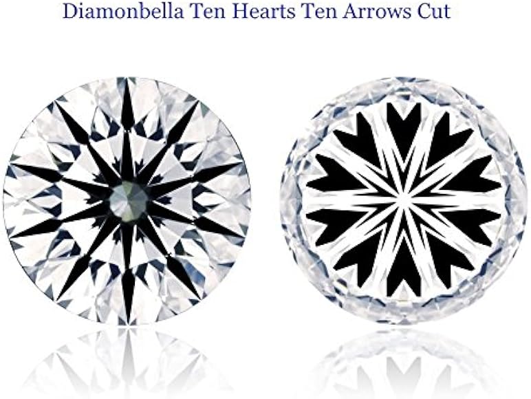 Amazon Com Diamonbella Brilliant 10 Hearts 10 Arrows Loose