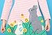 Girls Cotton Longsleeve Casual Dresses Striped Applique Cartoon by Fiream