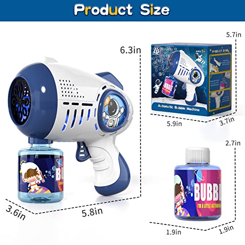Bubble Gun, Bubble Machine Gun for Kids Toddlers with Rich Bubbles, 5000+ Bubbles/ Minute Bubble