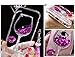 Galaxy Note 8 Liquid Case,Shinetop 3D Diamond Creative Flowing Quicksand Cover for Samsung Galaxy Note 8 Bling Glitter Sparkle Floating Stars Soft TPU Silicone Crystal Clear Protective Case-Hot Pink