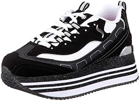 white platform skechers