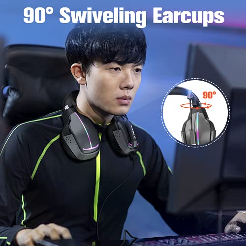 VersionTECH. Gaming Headset for PS5 PS4 Xbox One Controller, Game