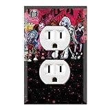 Duplex Wall Outlet Plate Decor Wallplate - Monster High Ghoul Bloody Dolls