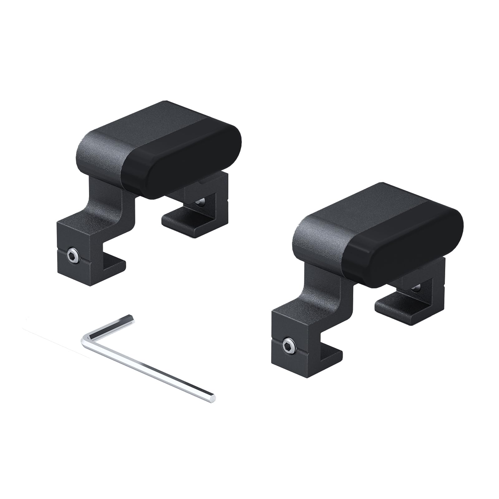 Photo 1 of Barn Door Stopper 2 Pack - Adjustable Track Stopper for Sliding Doors, Noise Reducing Roller Stopper (Fit for Track: Width:1-9/16 in, Thickness: 1/4 in)