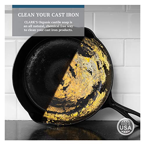Cast Iron Coconut Soap Plant Based Castile and Refined Coconut Soap for Cast Iron Skillets and