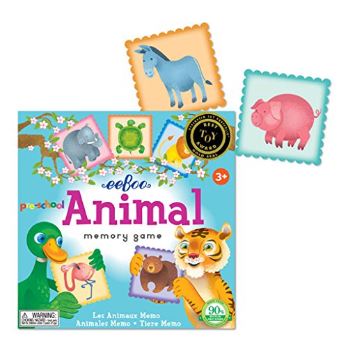 eeBoo Preschool Animal Memory Matching Game
