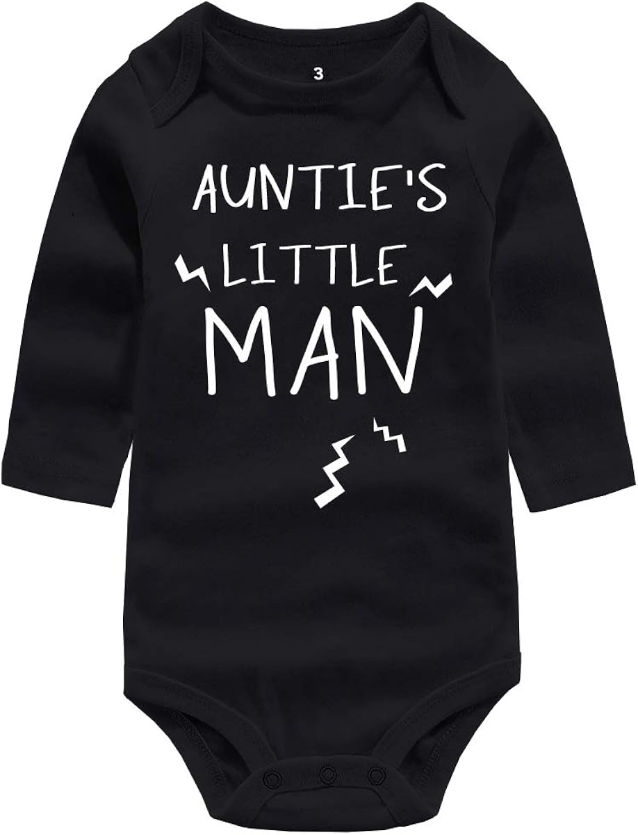 auntie's little man onesie