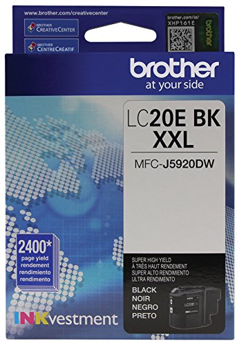 Brother LC20EBK Super High Yield Black Ink Cartridge