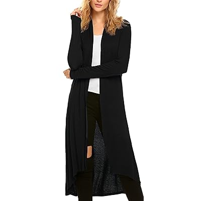very long cardigan