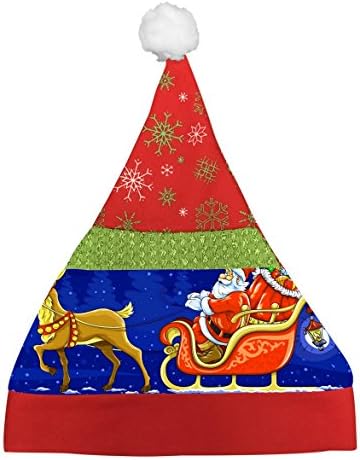 LZQ3SDM Cartoon Santa Day Headwear Custom Made With Claus Reindeer Adult