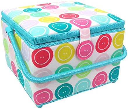 Saint Jane St Jane Sewing Basket Lg Square Buttons