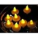 IMAGE Floating Candles, Flameless Floating LED Tea Lights 12 Pack Waterproof Tealight Candles for Wedding Party Spa Home Indoor Outdoor Decor-Yellow