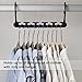 SONGMICS Magic Hangers 10 Pack, Heavy Duty Closet Organizer Space Saving Clothing Hangers Hold up to 33 lb 10 Clothes per Hanger, Plastic Gray UCRP23G-10