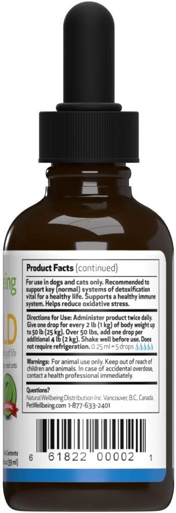 Pet Wellbeing Life Gold for Cats, Supports Detoxification & Healthy Immune Defenses, Astragalus, Burdock, Sheep Sorrel - Image 5