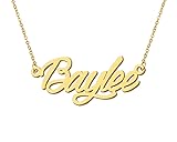 Aoloshow 18k Gold Plated Baylee Name Necklace