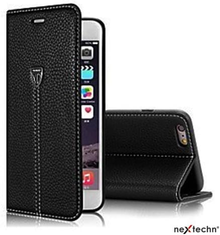 Nextechn Black Luxury Magnetic Flip Cover Stand Wallet Leather Case For Apple iPhone 7, 5.5"