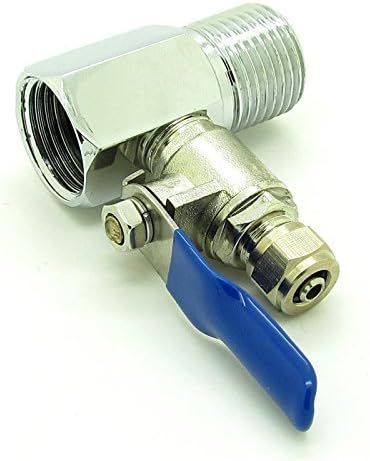 RO Feed Water Adapter 1/2" to 1/4" Ball Valve Faucet Tap Feed Reverse Osmosis