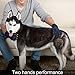 Elitthaus Pet Grooming Gloves - Five Finger Design - Great Hair Remover for Dogs, Cats and Horses - Left and Right